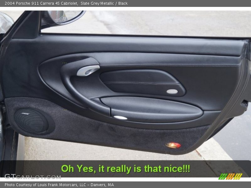 Slate Grey Metallic / Black 2004 Porsche 911 Carrera 4S Cabriolet