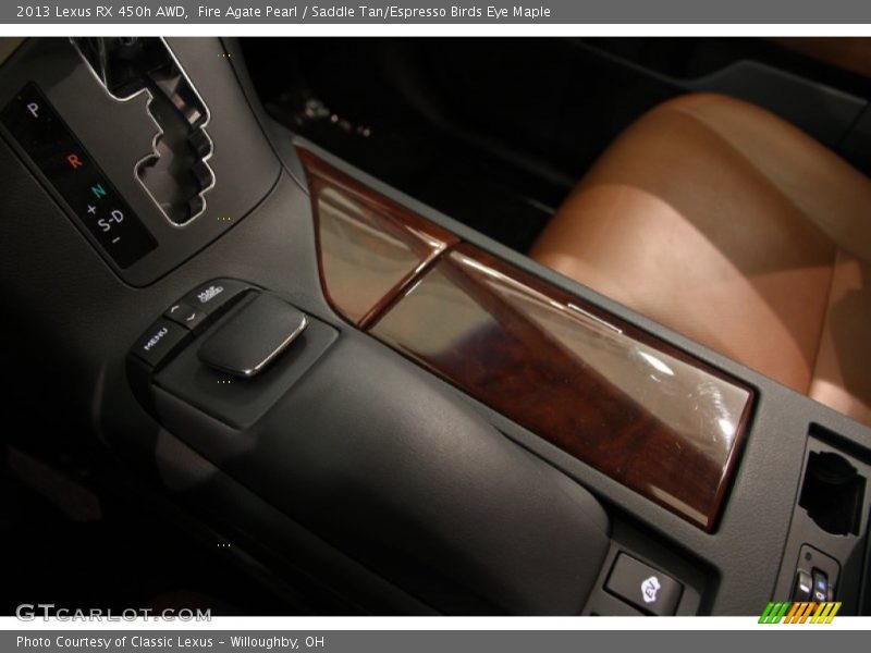Fire Agate Pearl / Saddle Tan/Espresso Birds Eye Maple 2013 Lexus RX 450h AWD