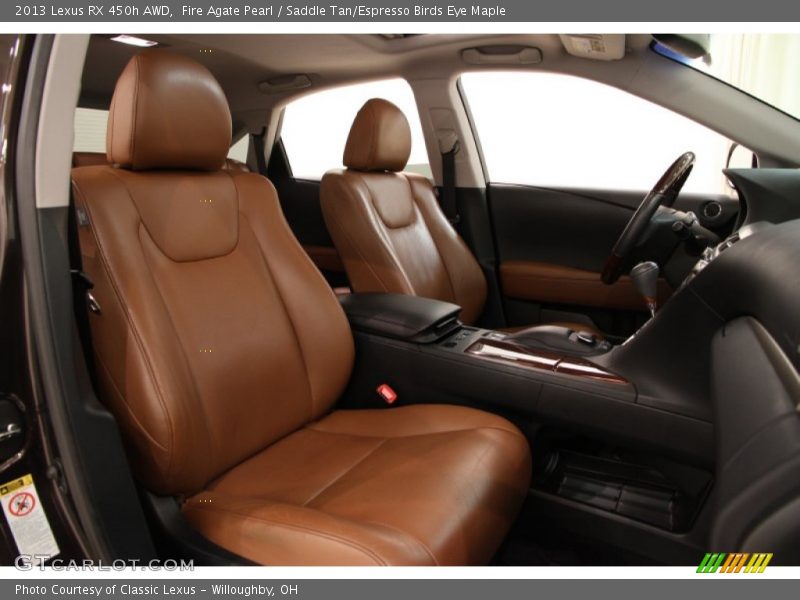 Front Seat of 2013 RX 450h AWD