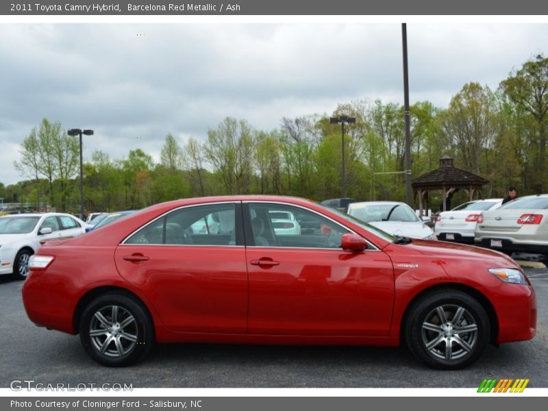 Barcelona Red Metallic / Ash 2011 Toyota Camry Hybrid