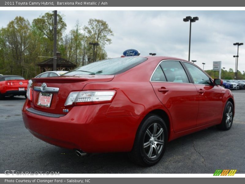 Barcelona Red Metallic / Ash 2011 Toyota Camry Hybrid