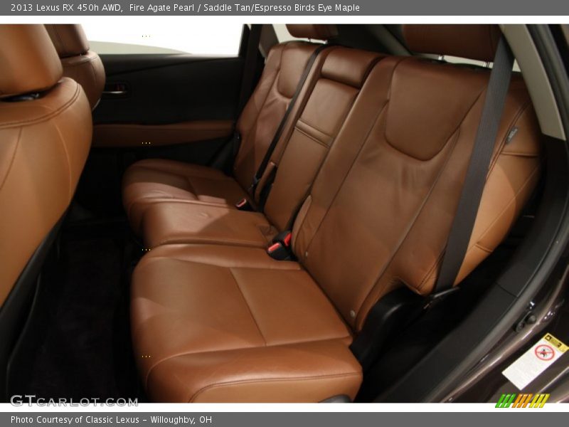 Fire Agate Pearl / Saddle Tan/Espresso Birds Eye Maple 2013 Lexus RX 450h AWD