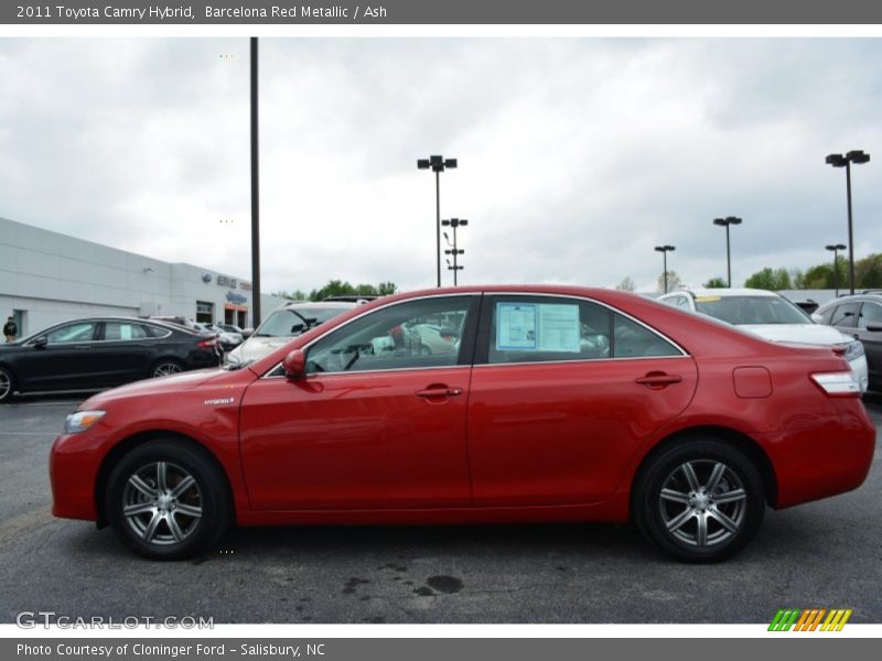 Barcelona Red Metallic / Ash 2011 Toyota Camry Hybrid