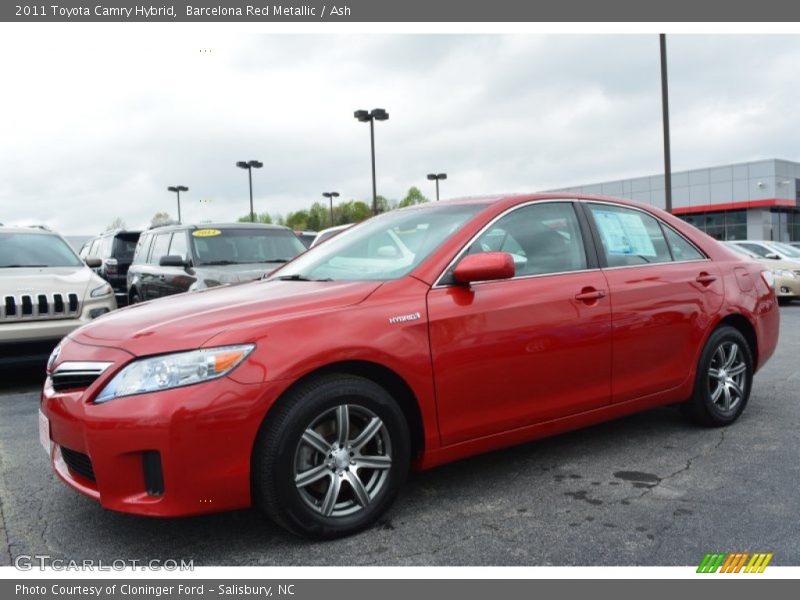 Barcelona Red Metallic / Ash 2011 Toyota Camry Hybrid