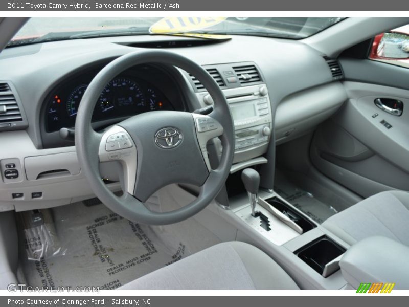 Barcelona Red Metallic / Ash 2011 Toyota Camry Hybrid