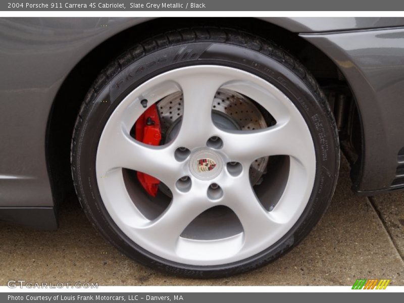 Slate Grey Metallic / Black 2004 Porsche 911 Carrera 4S Cabriolet