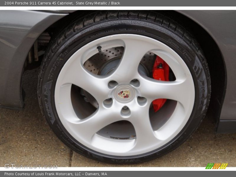 Slate Grey Metallic / Black 2004 Porsche 911 Carrera 4S Cabriolet