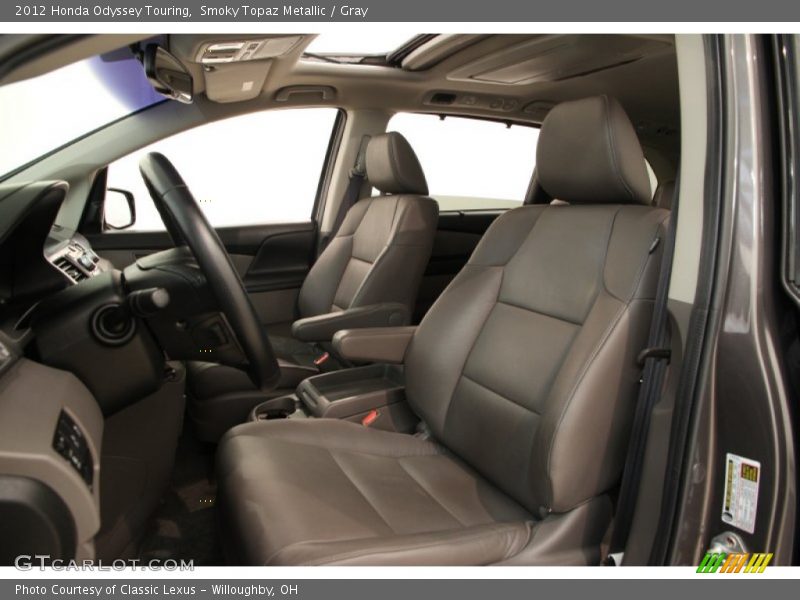 Smoky Topaz Metallic / Gray 2012 Honda Odyssey Touring