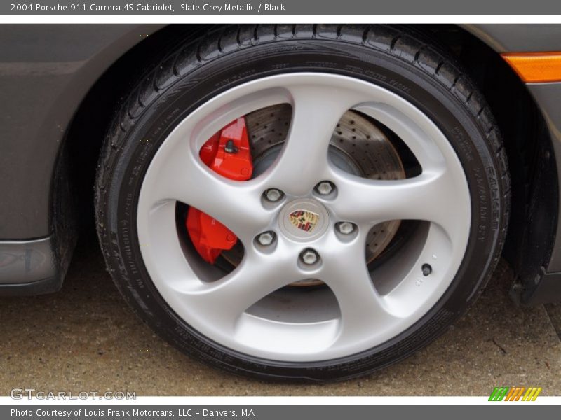 Slate Grey Metallic / Black 2004 Porsche 911 Carrera 4S Cabriolet