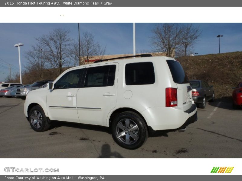 White Diamond Pearl / Gray 2015 Honda Pilot Touring 4WD