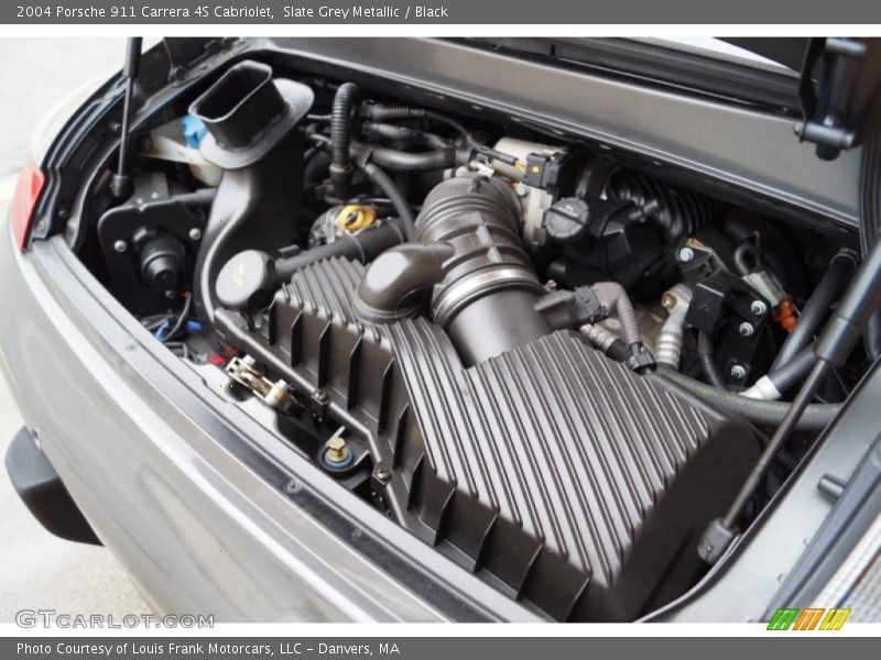 Slate Grey Metallic / Black 2004 Porsche 911 Carrera 4S Cabriolet