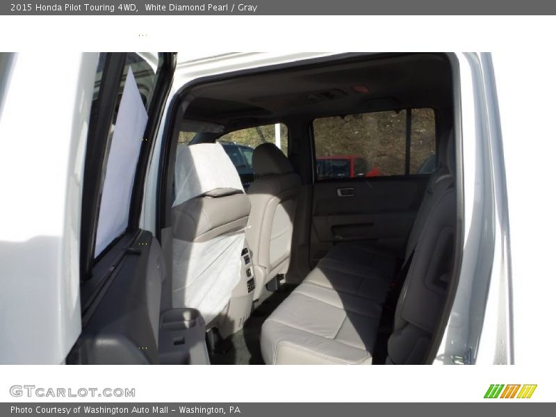 White Diamond Pearl / Gray 2015 Honda Pilot Touring 4WD