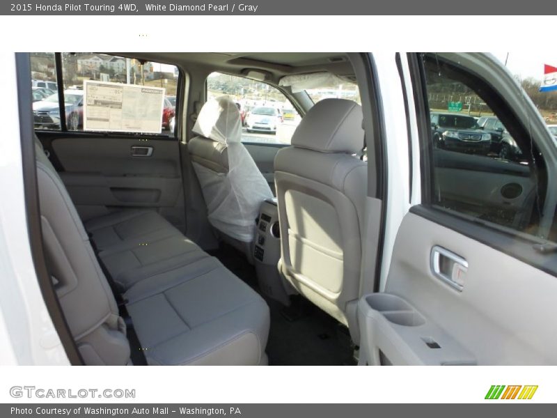 White Diamond Pearl / Gray 2015 Honda Pilot Touring 4WD
