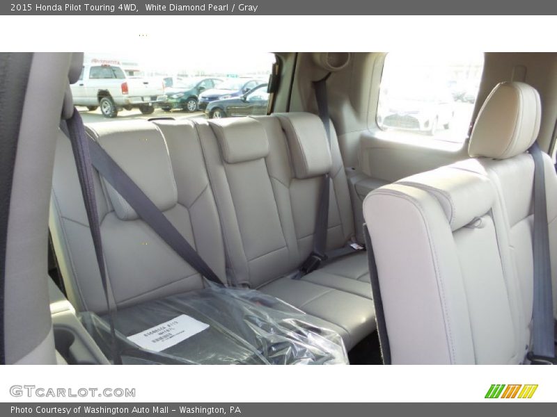 White Diamond Pearl / Gray 2015 Honda Pilot Touring 4WD