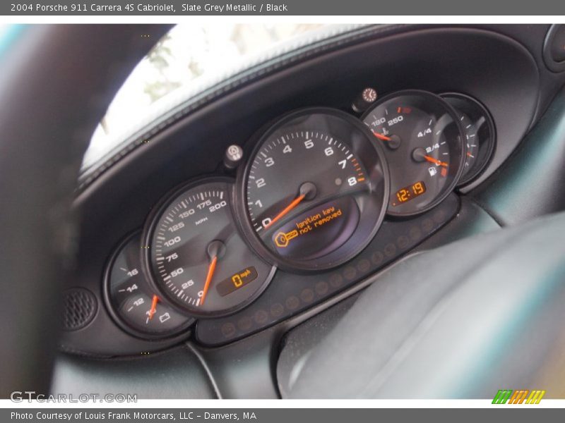 Slate Grey Metallic / Black 2004 Porsche 911 Carrera 4S Cabriolet