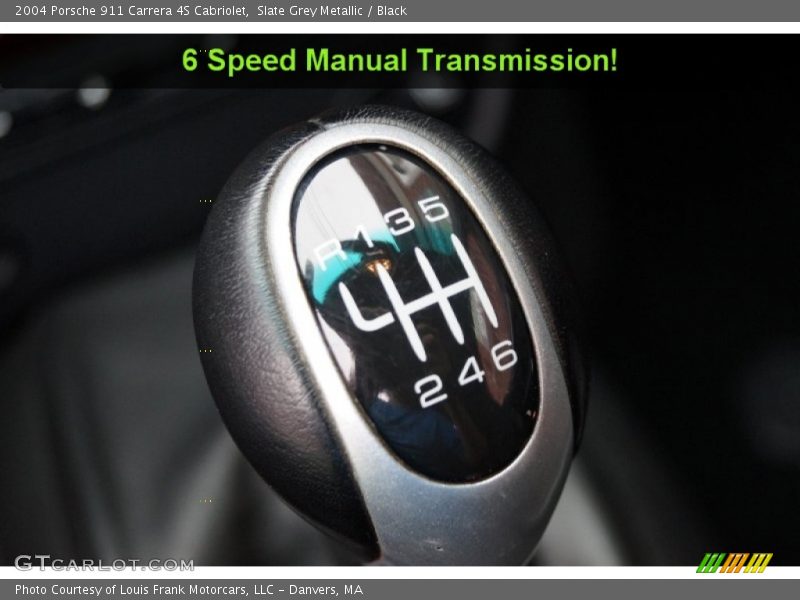 Slate Grey Metallic / Black 2004 Porsche 911 Carrera 4S Cabriolet