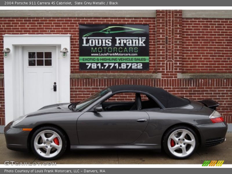 Slate Grey Metallic / Black 2004 Porsche 911 Carrera 4S Cabriolet