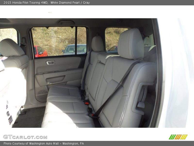 White Diamond Pearl / Gray 2015 Honda Pilot Touring 4WD