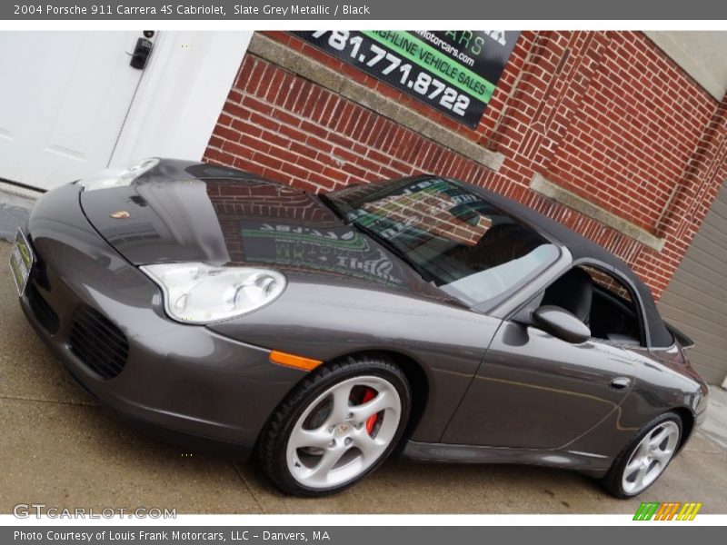 Slate Grey Metallic / Black 2004 Porsche 911 Carrera 4S Cabriolet
