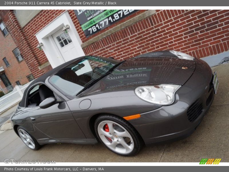 Slate Grey Metallic / Black 2004 Porsche 911 Carrera 4S Cabriolet