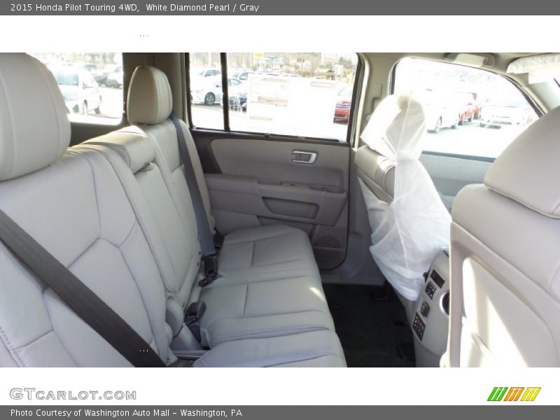 White Diamond Pearl / Gray 2015 Honda Pilot Touring 4WD