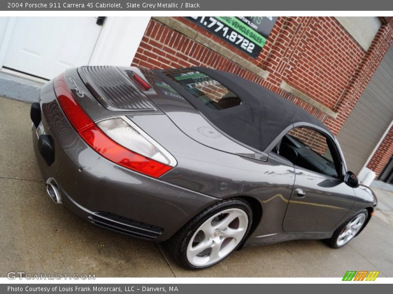 Slate Grey Metallic / Black 2004 Porsche 911 Carrera 4S Cabriolet