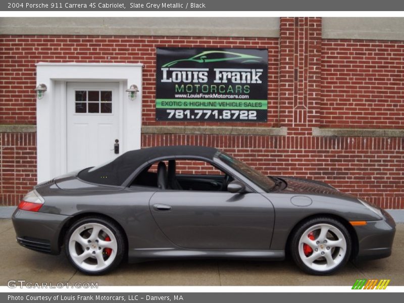 Slate Grey Metallic / Black 2004 Porsche 911 Carrera 4S Cabriolet