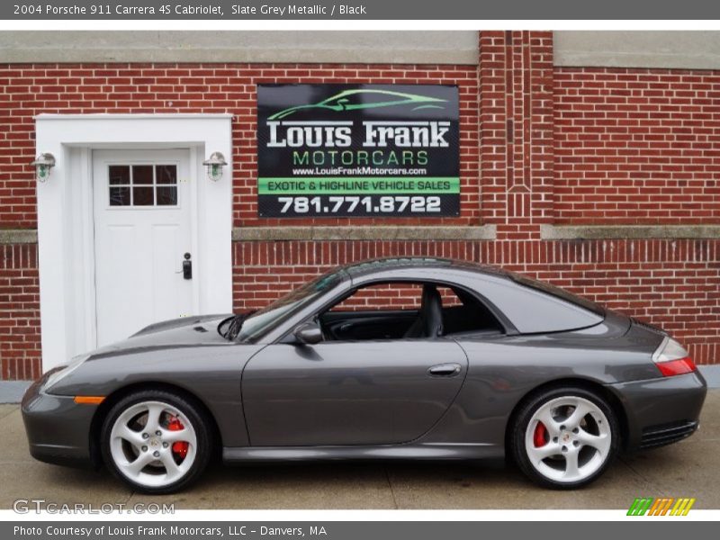 Slate Grey Metallic / Black 2004 Porsche 911 Carrera 4S Cabriolet