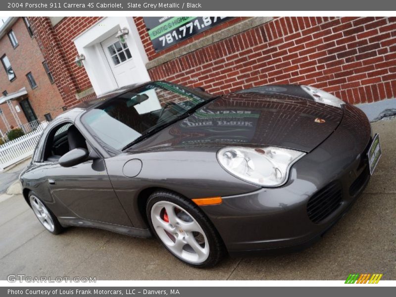 Slate Grey Metallic / Black 2004 Porsche 911 Carrera 4S Cabriolet