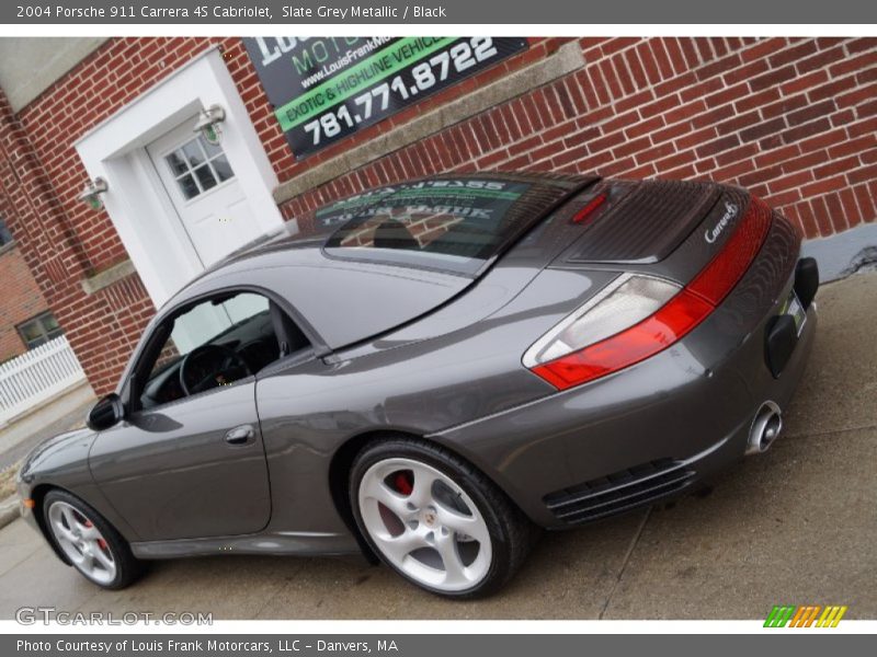 Slate Grey Metallic / Black 2004 Porsche 911 Carrera 4S Cabriolet