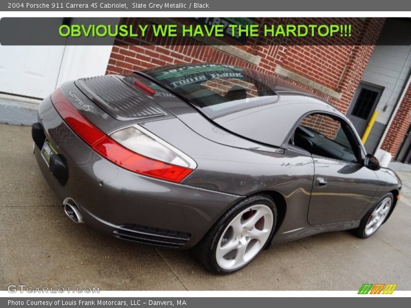 Slate Grey Metallic / Black 2004 Porsche 911 Carrera 4S Cabriolet