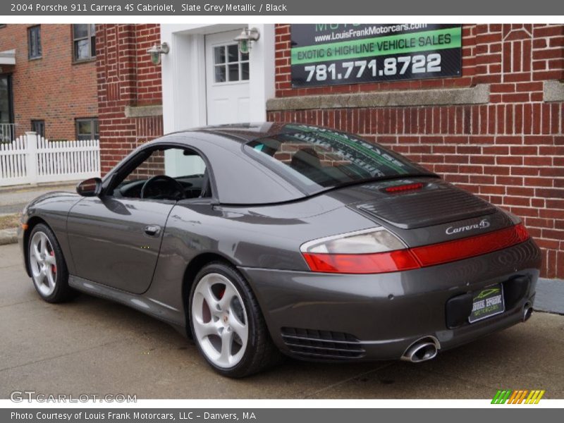 Slate Grey Metallic / Black 2004 Porsche 911 Carrera 4S Cabriolet
