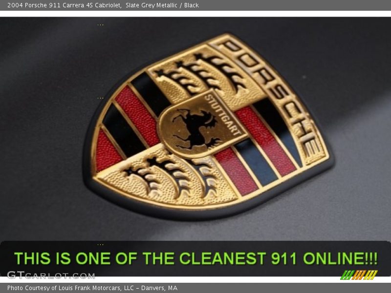 Slate Grey Metallic / Black 2004 Porsche 911 Carrera 4S Cabriolet