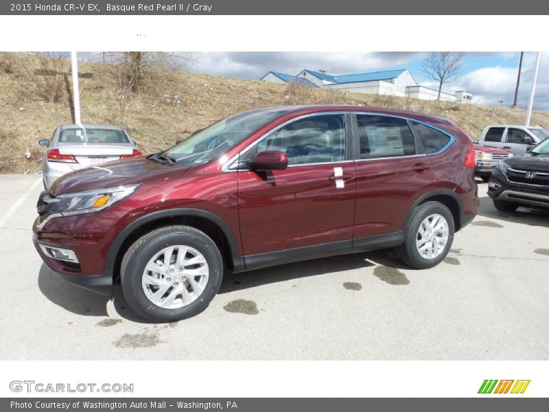 Basque Red Pearl II / Gray 2015 Honda CR-V EX