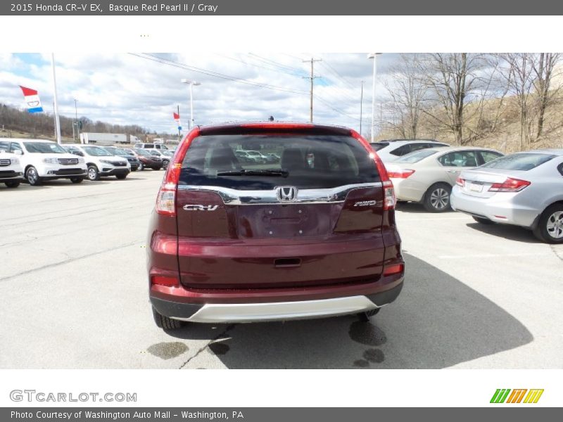 Basque Red Pearl II / Gray 2015 Honda CR-V EX