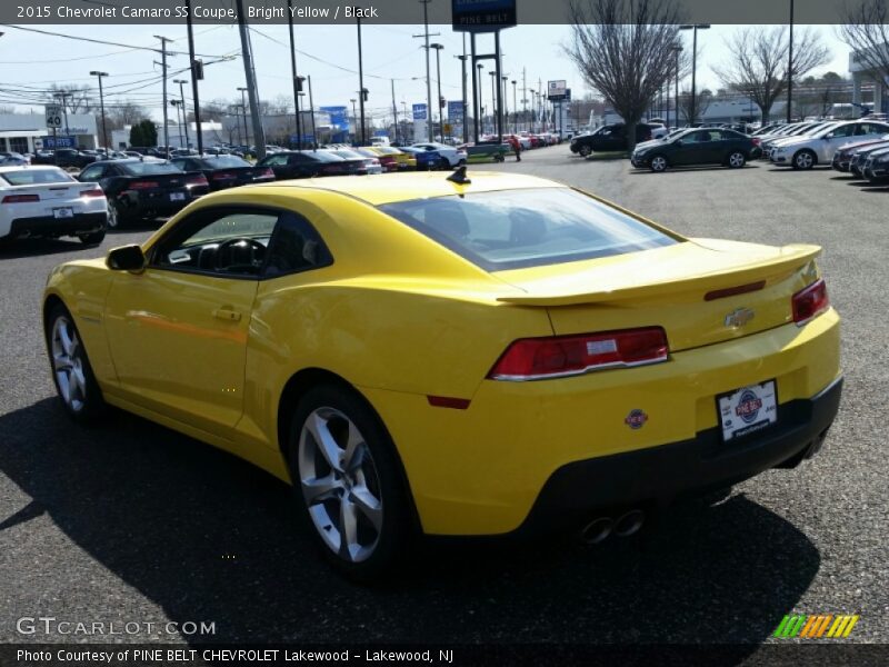 Bright Yellow / Black 2015 Chevrolet Camaro SS Coupe