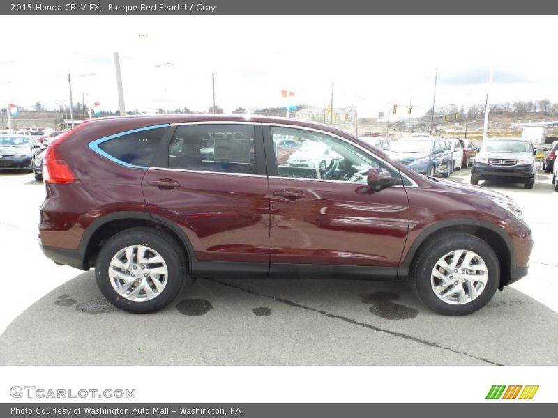 Basque Red Pearl II / Gray 2015 Honda CR-V EX