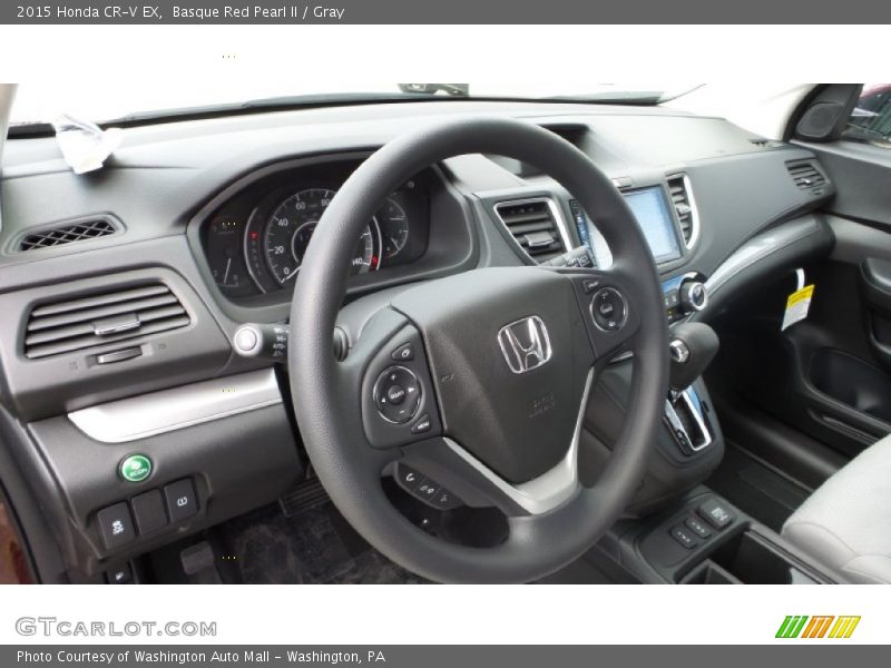 Basque Red Pearl II / Gray 2015 Honda CR-V EX