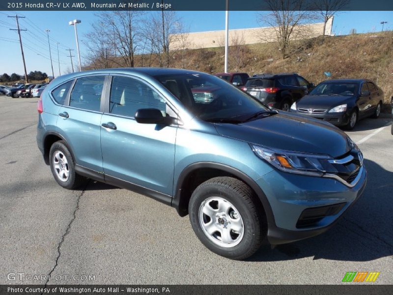 Mountain Air Metallic / Beige 2015 Honda CR-V LX AWD