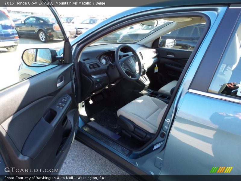 Mountain Air Metallic / Beige 2015 Honda CR-V LX AWD