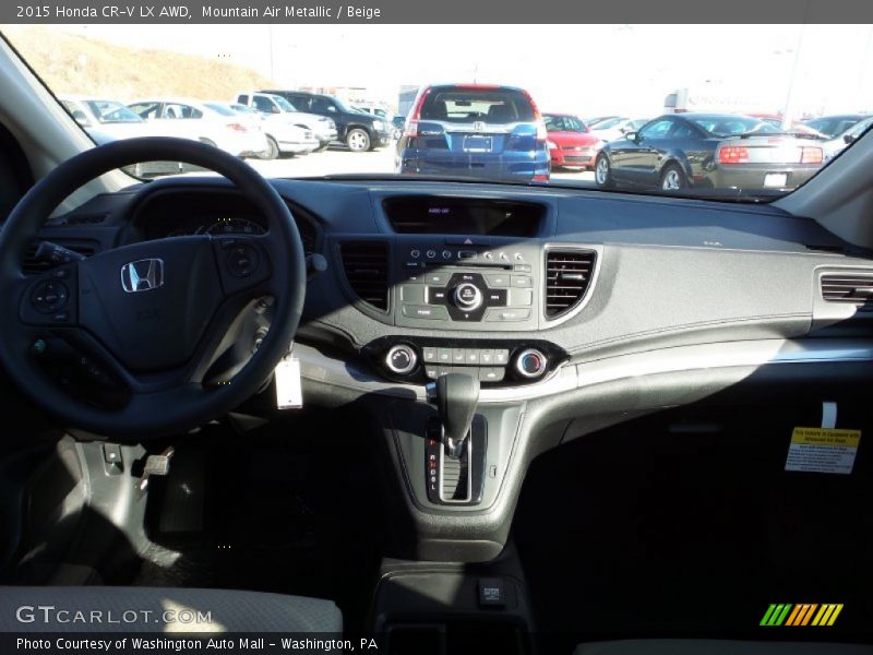 Mountain Air Metallic / Beige 2015 Honda CR-V LX AWD