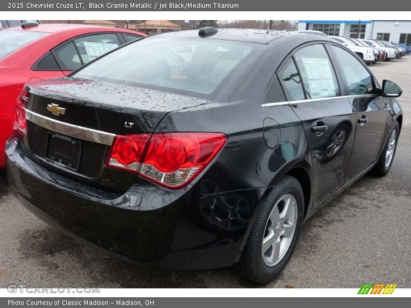 Black Granite Metallic / Jet Black/Medium Titanium 2015 Chevrolet Cruze LT