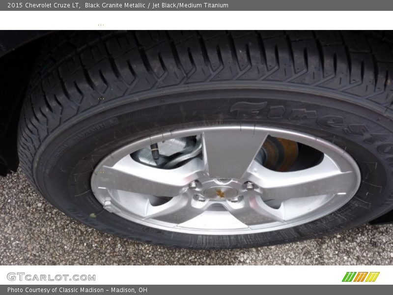 Black Granite Metallic / Jet Black/Medium Titanium 2015 Chevrolet Cruze LT
