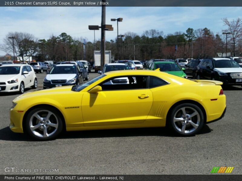Bright Yellow / Black 2015 Chevrolet Camaro SS/RS Coupe