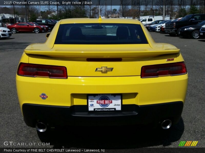 Bright Yellow / Black 2015 Chevrolet Camaro SS/RS Coupe