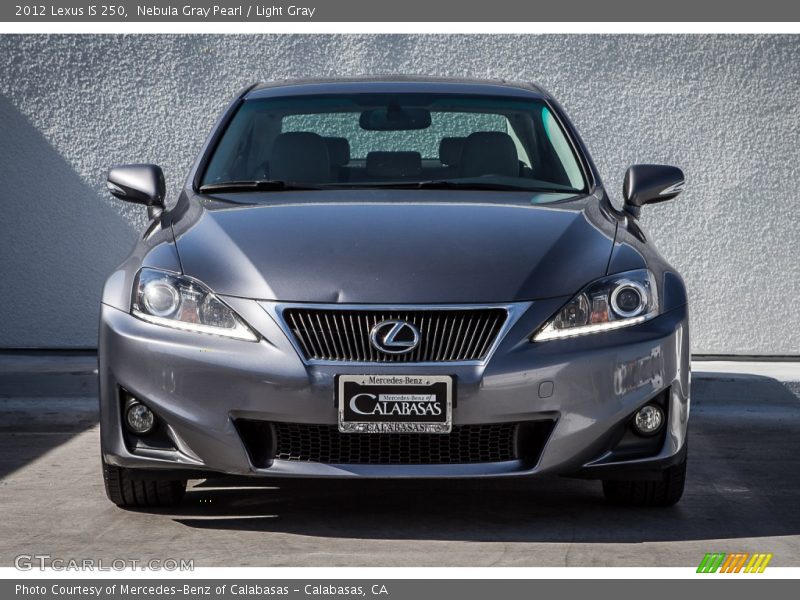 Nebula Gray Pearl / Light Gray 2012 Lexus IS 250