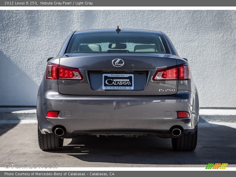 Nebula Gray Pearl / Light Gray 2012 Lexus IS 250