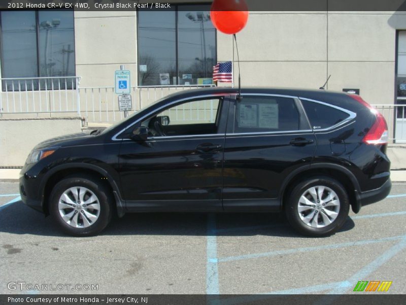 Crystal Black Pearl / Black 2012 Honda CR-V EX 4WD