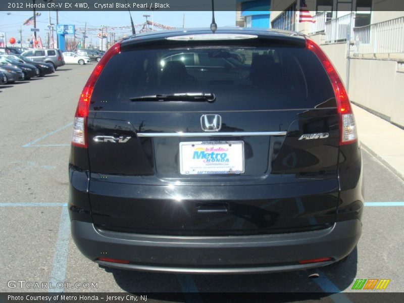 Crystal Black Pearl / Black 2012 Honda CR-V EX 4WD