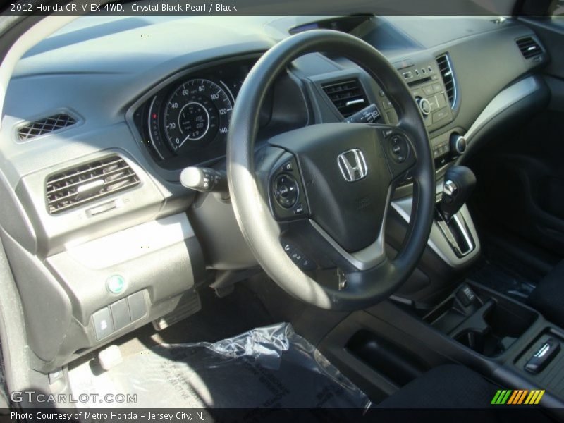 Crystal Black Pearl / Black 2012 Honda CR-V EX 4WD